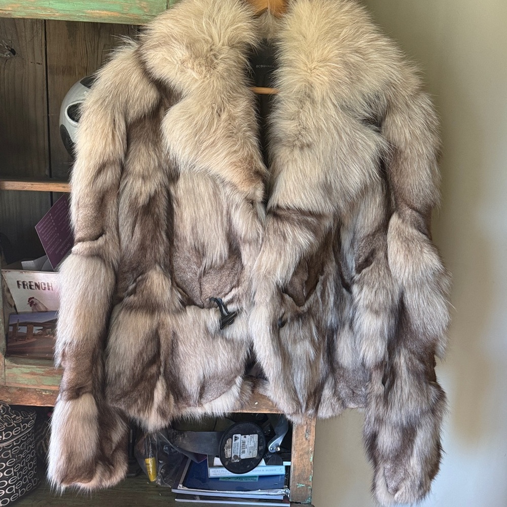 BCBGMaxAzria Brown Fur Teddy Jacket